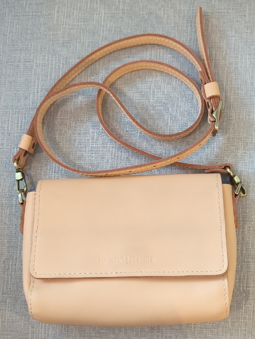 Portland Leather Goods Metro Mini Crossbody Bag -Mamey